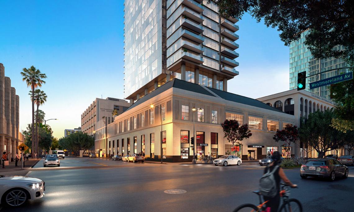 Proposed apartment tower clears a hurdle at 3100 Wilshire Boulevard in